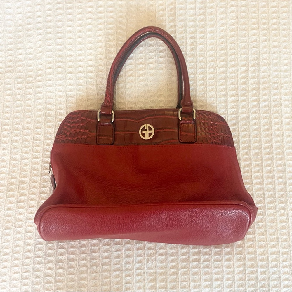 Giani Bernini Red Leather Satchel